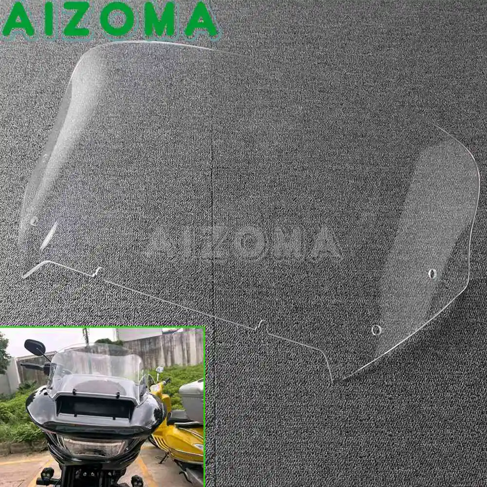 Wave Windscreen Motorcycle Wind Splitter Windshield 12