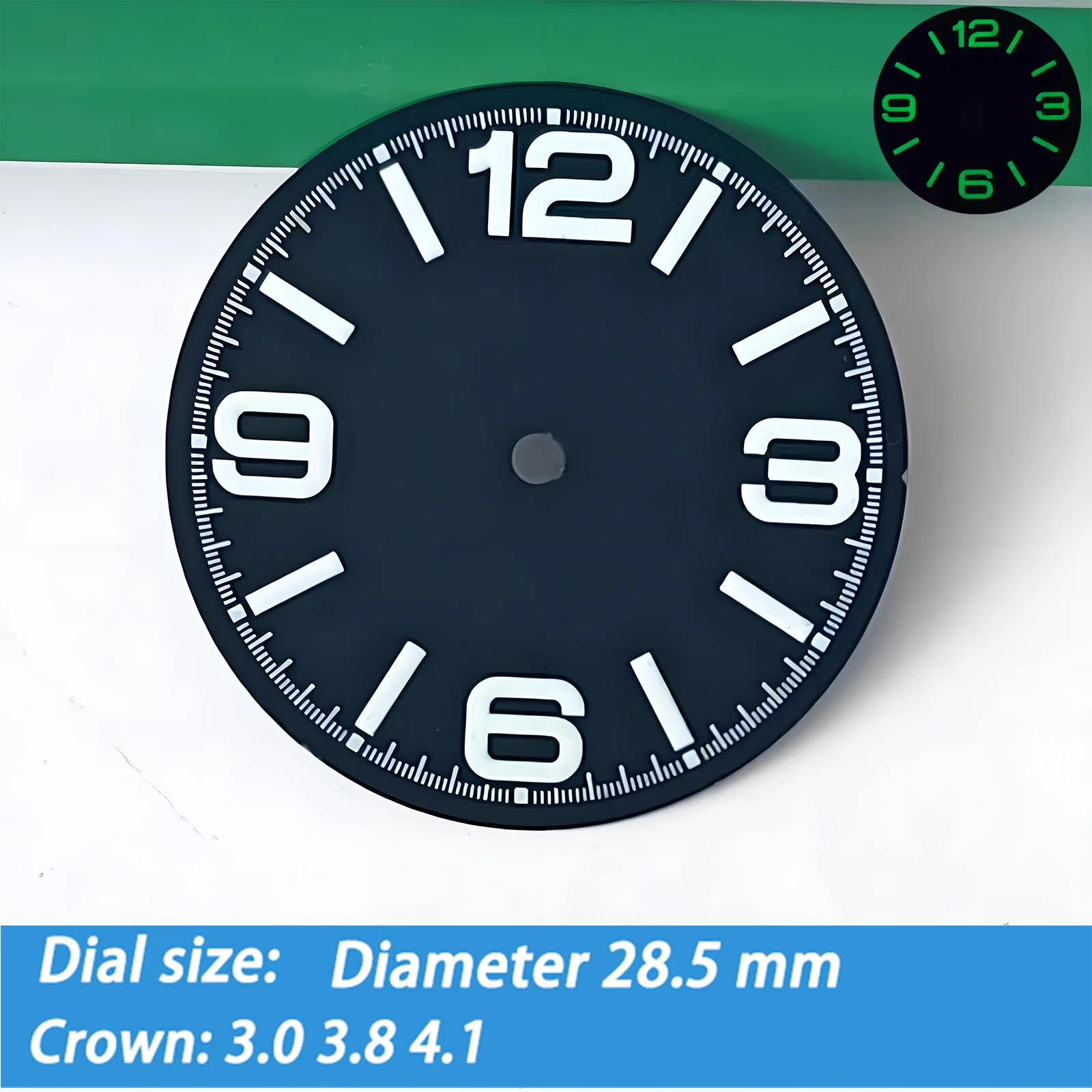 นาฬิกา 28.5 มม.NH35 Dial เหมาะสําหรับ NH35 NH36 4R 6R 7S นาฬิกาการปรับเปลี่ยนผู้ที่ชื่นชอบ Love The Dial