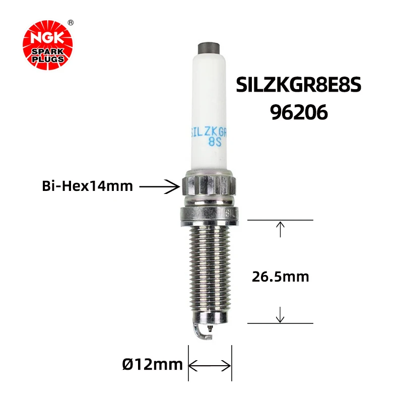 NGK Iridium Platinum spark plug  SILZKGR8E8S 96206 is suitable for BMW MINI CooperOne OE 12120046646