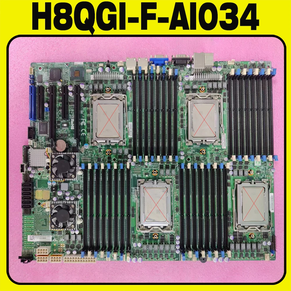 

H8QGI-F-AI034 For Supermicro Four way Server Motherboard 16 Core 6-Series CPU Quasi System