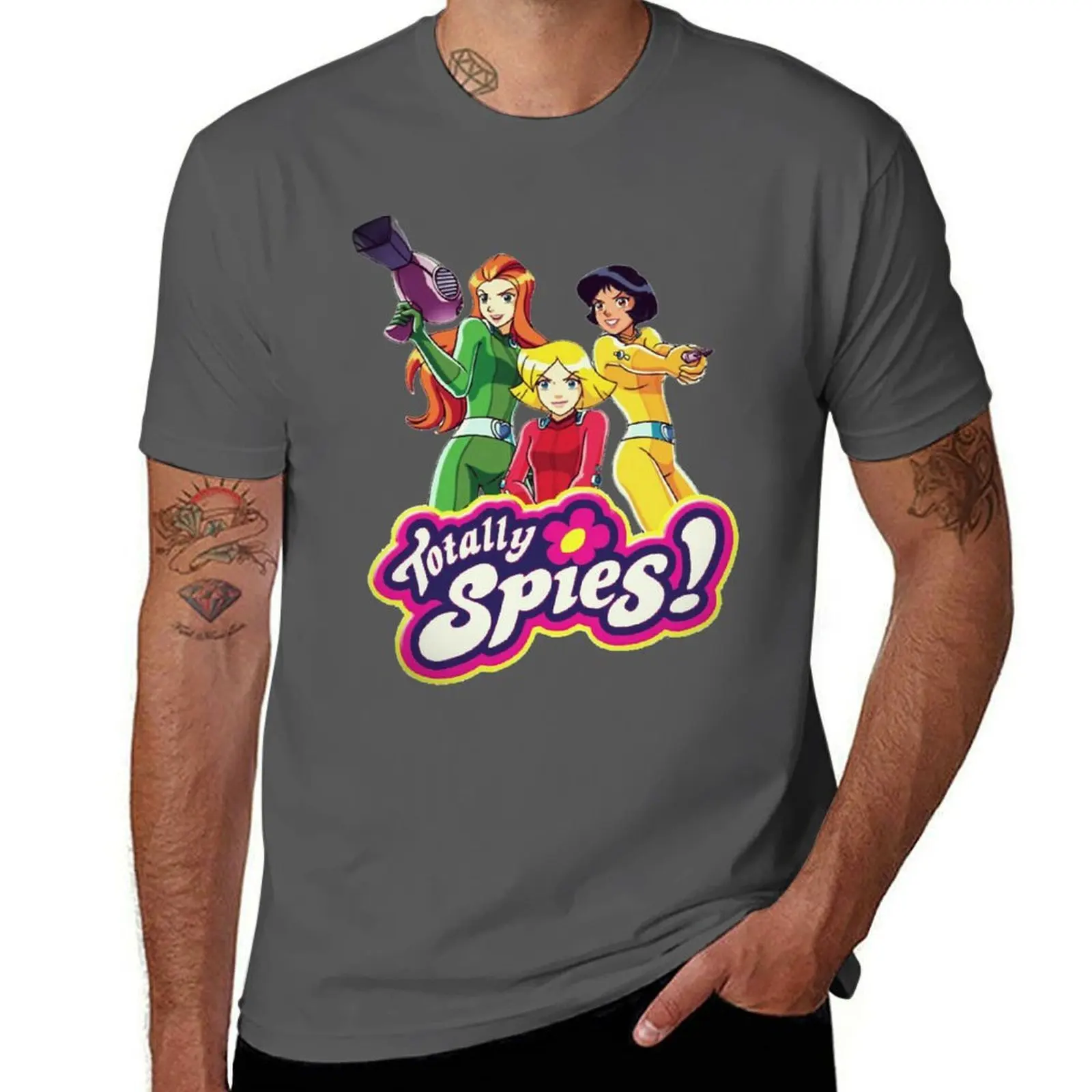 

TOTALLY SPIES! T-Shirt All Match Basic Short Sleeve Top