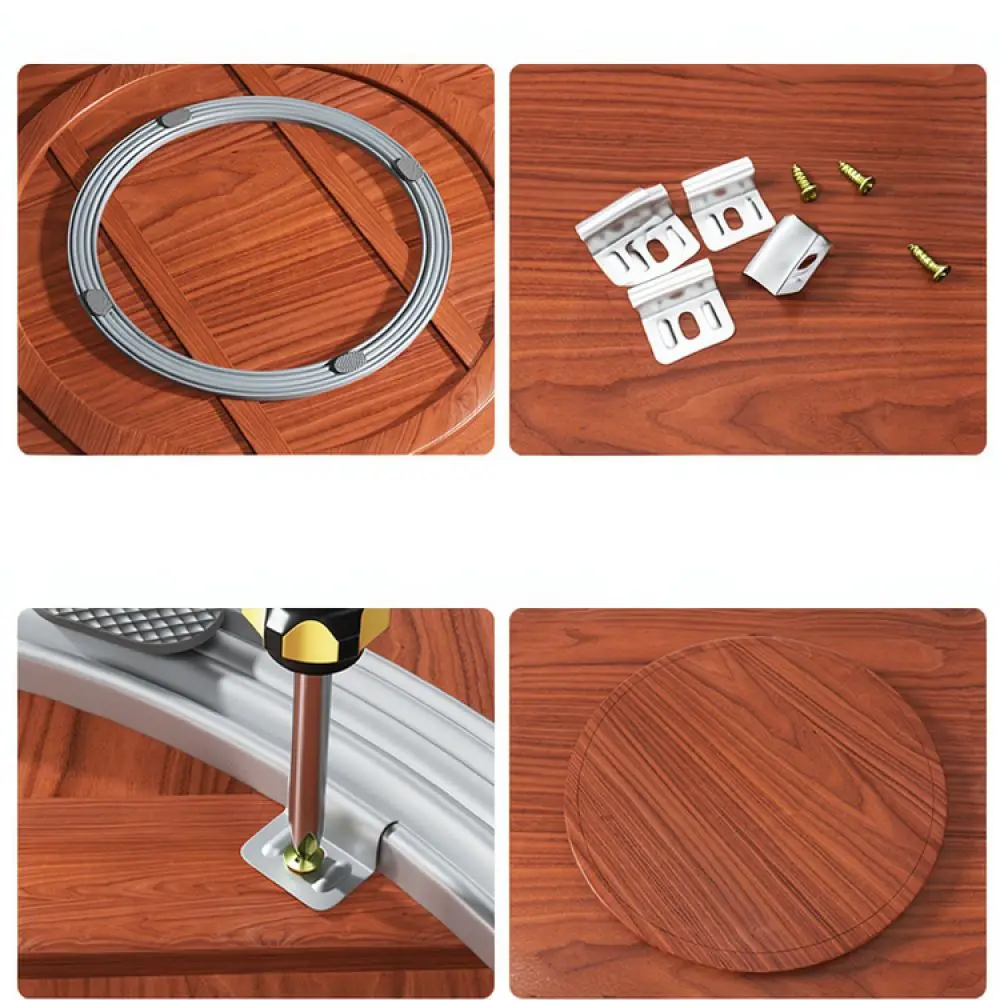 Heavy Duty Lazy Susan Bearing Turntable Hardware Base For Aluminum Alloy Dining Table Smooth Rotating Swivel Kitchen Plate