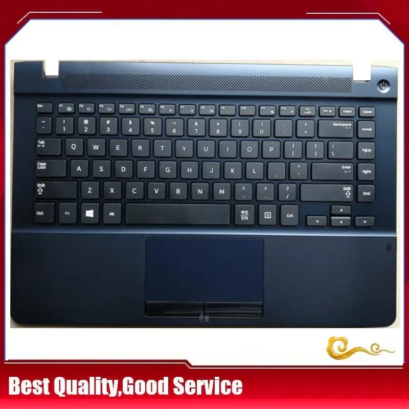 

New/Org For Samsung NP470R4V NP370R4E NP370R4V NP450R4E NP450R4V NP470R4E palmrest US keyboard upper cover Touchpad,Dark blue