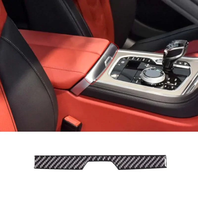 

For 2019-2022 BMW 8 Series G14 G15 G16 soft carbon fiber car center control armrest box switch sticker car interior accessories