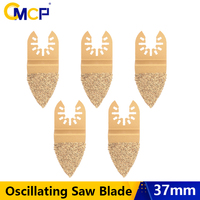 CMCP 1/2/5/10Pcs Diamond Oscillating Saw Blade Set Quick Release Multi-Tools Triangle Rasp Saw Blade for Grout Tile Cutting