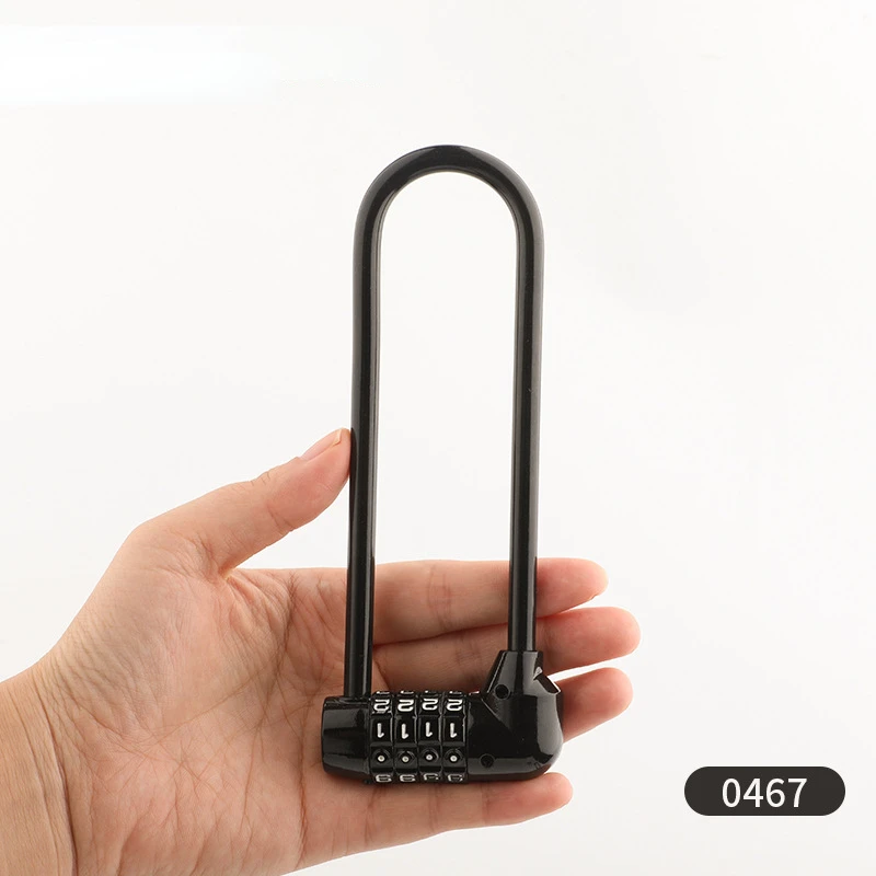 Saituo long beam password U-shaped plug lock anti-theft extended multi-function lock shop glass purpose password lock