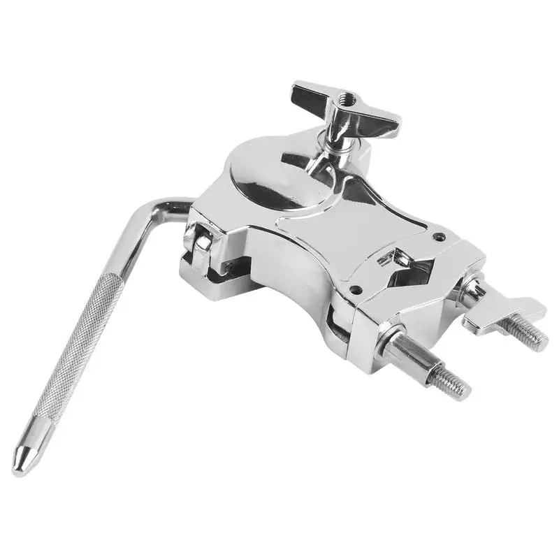 

Drum Clamp Zinc Alloy Tom Bracket Multifunction Instrument Accessory Tom Drum Bracket 360-Degree Rotating Handle For Tom Drum