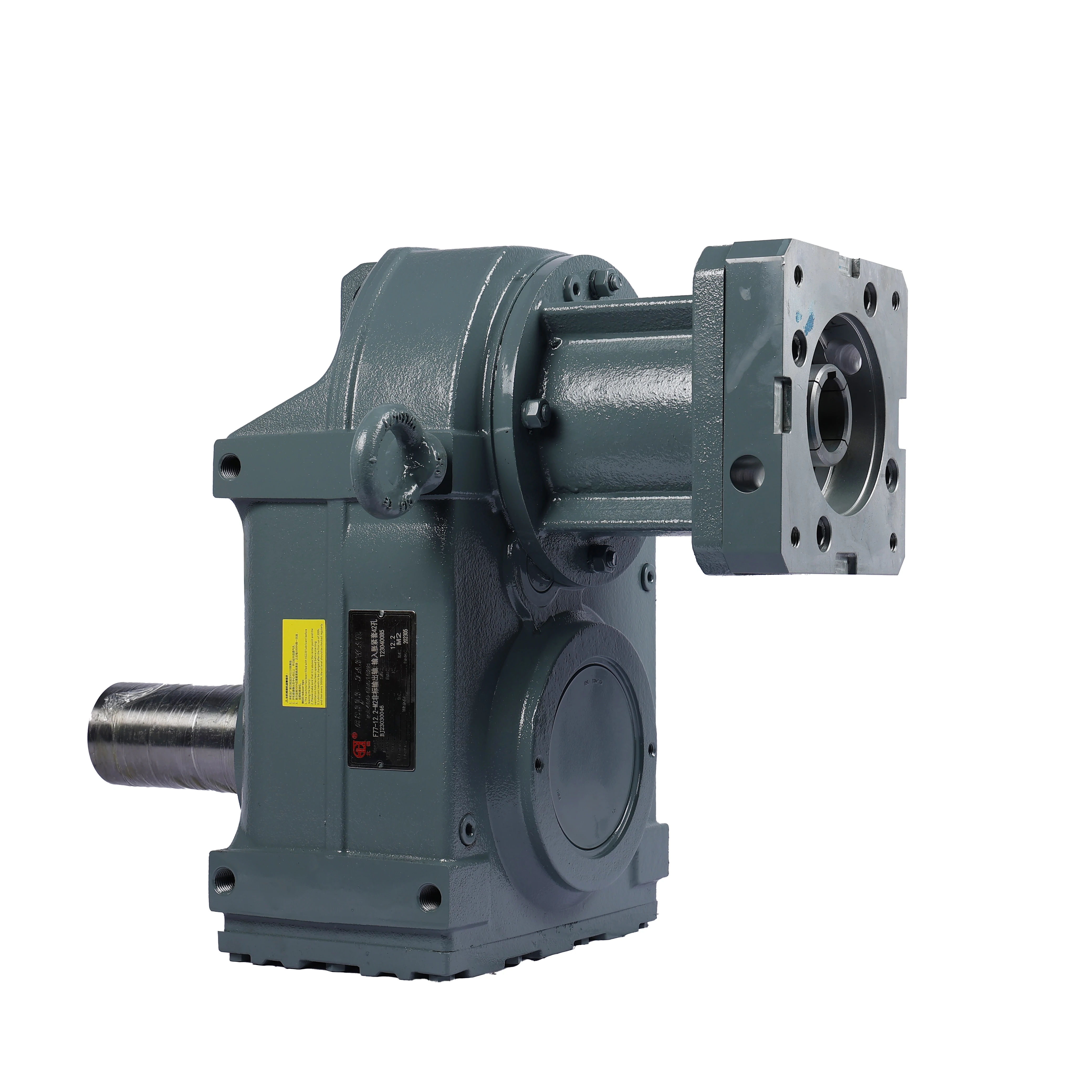 R Series Helical Bevel Gearbox Low Backlash Accuracy Cast Iron/Aluminum Alloy 20:1 Reduction Ratio For Machinery Repair Robots