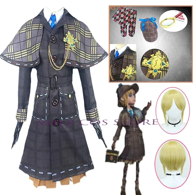 

Gardener Miss Truth Emma Woods Cosplay Anime Identity V Cosplay Costume Clothes Wig Suit Hat Party Role Play Outfit for Woman