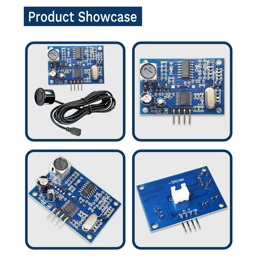 for AJ-SR04M Ultrasonic Ranging Sensor Module for Arduino 20-450CM Waterproof with 2.5M Cable Probe Distance Measuring Sensor