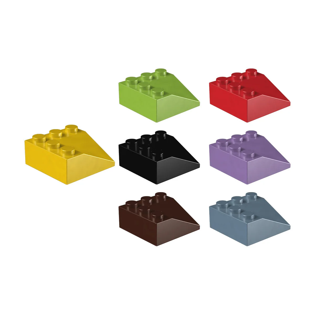 Small Particle Building Blocks Assembled 3x3 Double Concave Inclined Plate Parts Wholesale 860 Compatible with Lego 99301