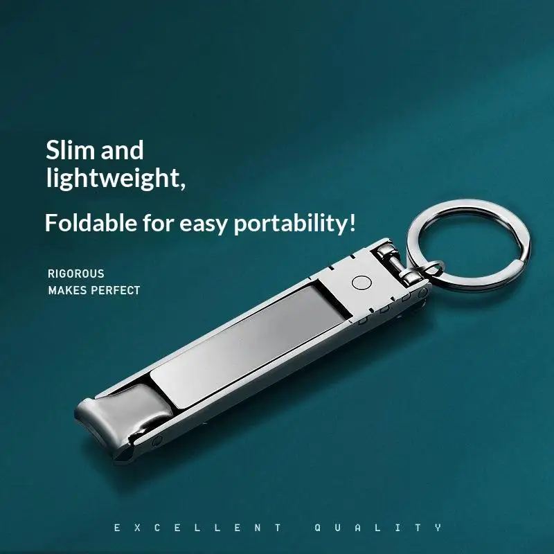 Nail Clippers Ultra Thin Foldable Portable Multi-Function Compact Nail Trimmer Perfect for Business Trip Office Use