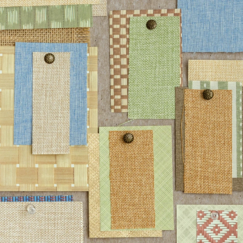 Mr Paper 48 Stück zwischen der Papier-Rattan-Serie, gemischtes Material, Papierhandbuch, DIY-Collage, Fotorahmen, Tagebuch, Notizbuch