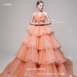 LISM Fairy Long Wedding Dresses Sweetheart Pleat A-Line Bridal Gowns Floor Length Princess Formal Dress For Women Photo Shoot