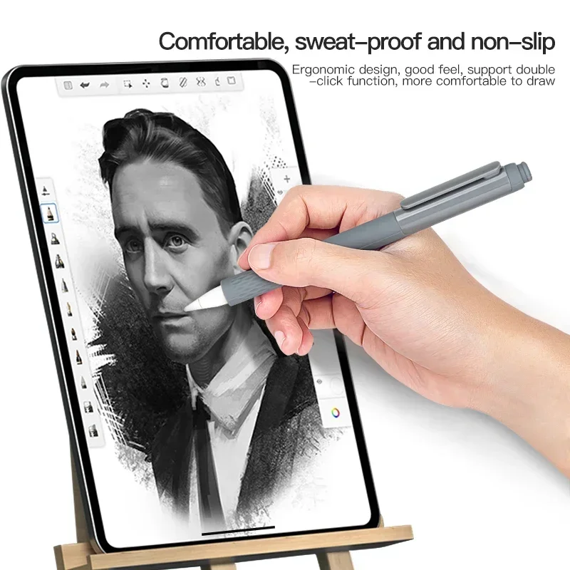 Silicone Pencil Case for Apple Pencil 2 Magnetically Attach Lightweight Protective Pencil Cover Case Support Wirelessly Charge