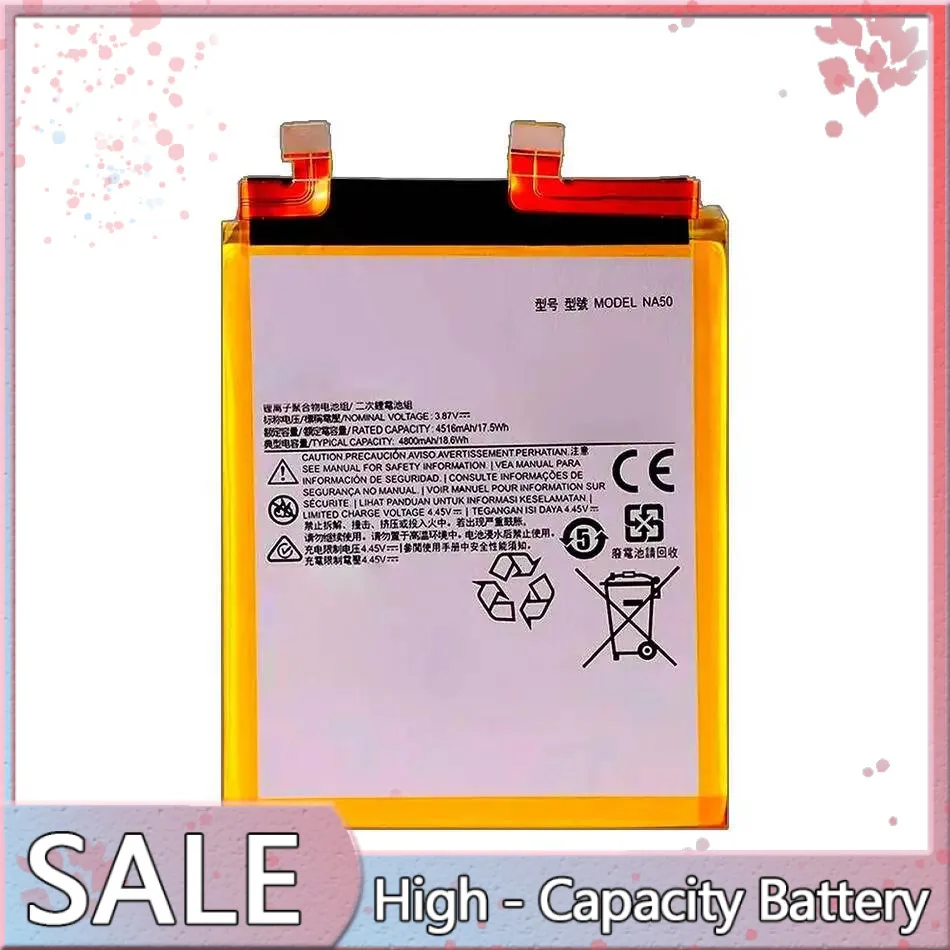 

Быстрая зарядка 4800 мАч для Motorola Edge 30 Pro XT2203 XT2201-1, аккумулятор мобильного телефона NA50