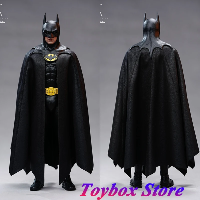 1/6 Keaton Batman 92 /94 Verison Black Pleated Cloak High Quality Cape Clothes Accessory For 12