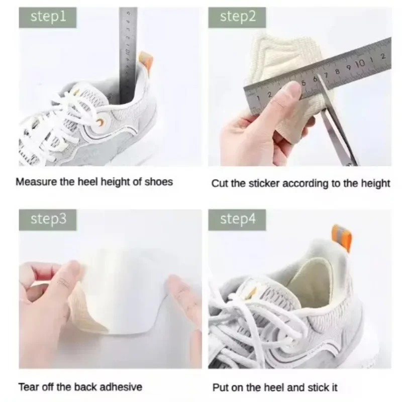 10Pcs Heel Insoles  Shoes Patch Heel Pads  Sport Shoes Adjustable Size Feet Pad Insole Shoe Heel Protector Back Sticker