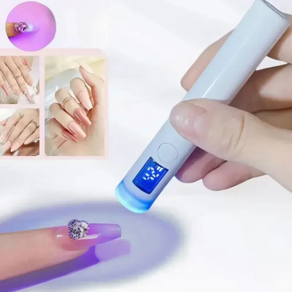 Compacte USB LED-nageldroger - snelle gellak uitharding, draagbaar energiezuinig manicurehulpmiddel voor thuis- en salongebruik