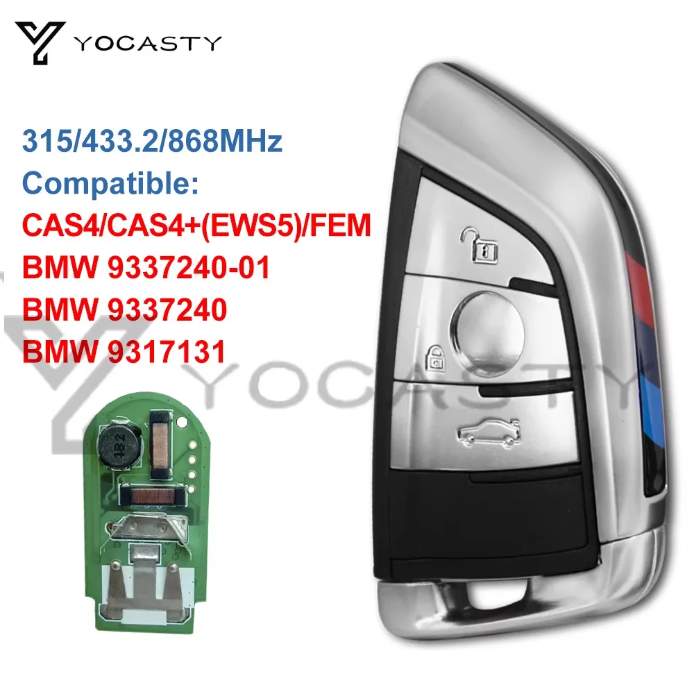 

YCOASTY NBGIDGNG1 Smart Key For BMW 2 Series F45 F46 5 Series F10 F11 F07 F18 X5 F15 F85 2012 2013 2014 2015 2016 2018 433Mhz