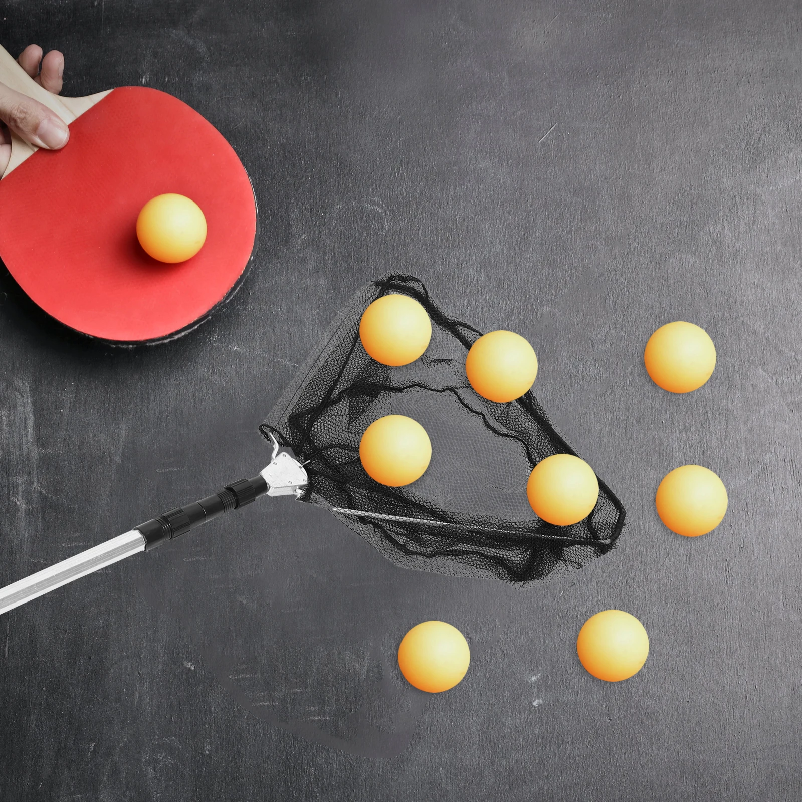 

Table Tennis Ball Picker Convenient Long Handle Balls Catcher Creative Tool Detachable Collector