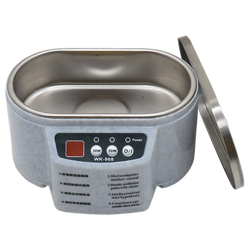 آلة التنظيف بالموجات فوق الصوتية متعددة الأغراض المجوهرات/نظارات الأنظف المزدوج التردد غسالة زجاج أدوات تنظيف WK-968