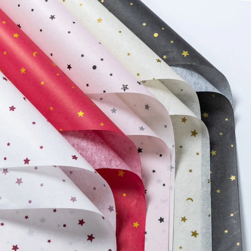 20 قطعة ورقة القطن باقة زهرة ورق التغليف نجمة القمر سيدني ورقة ورق التغليف زهرة ورق التغليف كعكة الخبز هدية