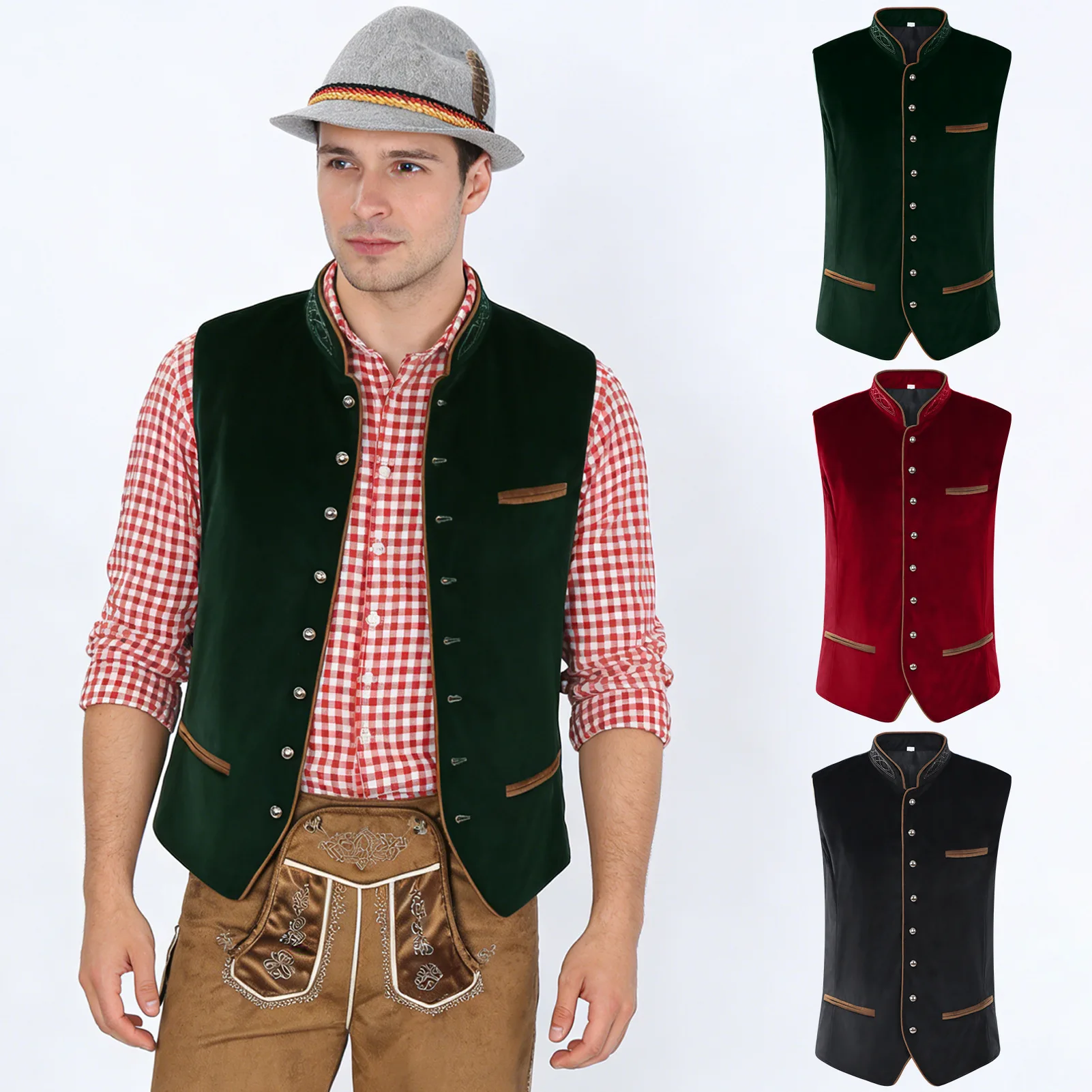 뮌헨 옥토버페스트 스타일 조끼 무대 의상, 할로윈 바  - Women Fashion Vest 리뷰 및 가격