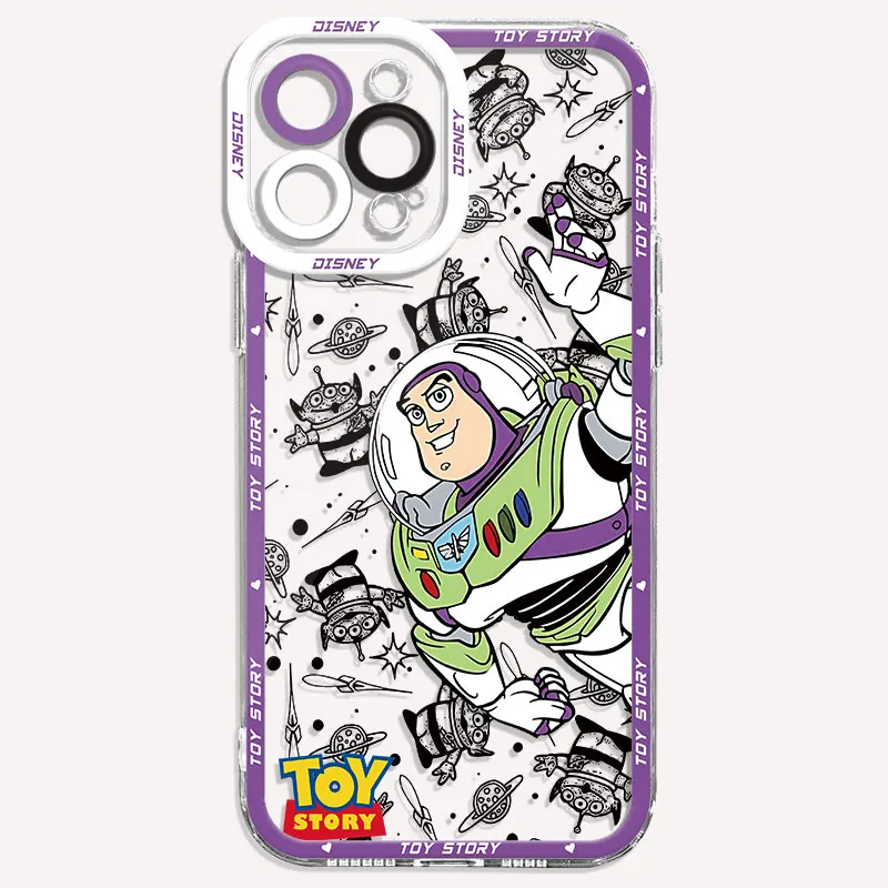 Phone Case for Redmi Note 11 Pro 8 10 Pro 11S 9T 12 Pro 9 Pro 12S Note 10 5G Note Clear Silicone Disney Toy Story Cover