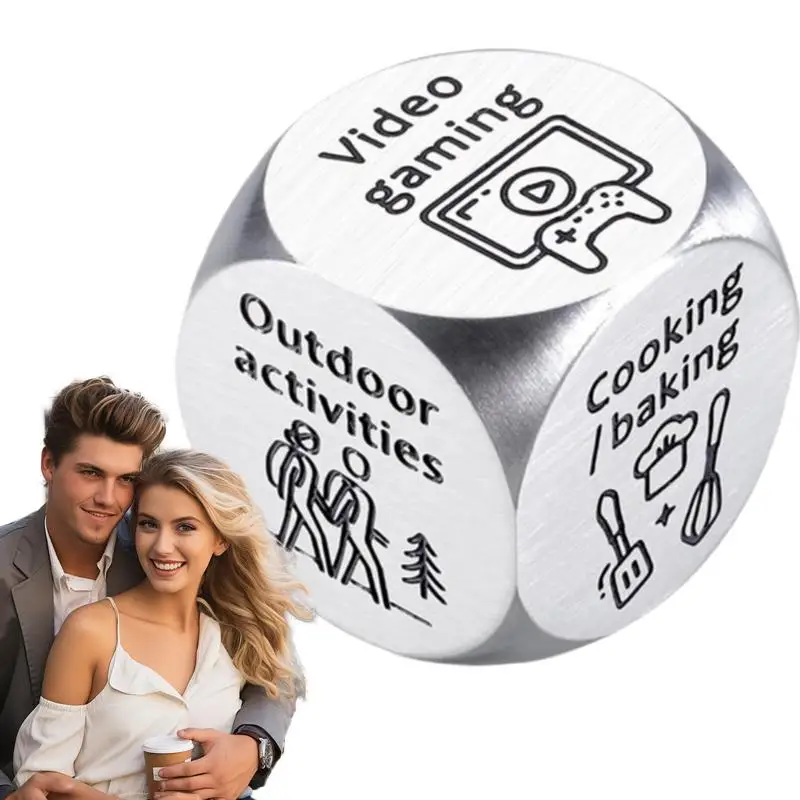 Funny Date Night Dices for Couple Food Movie Decision Dice for Him Her Boyfriend Valentine's Day Anniversary Christmas Gift