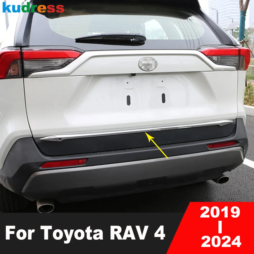 

Для Toyota RAV4 RAV 4 2019-2021 2022 2023 2024 углеродное волокно, задняя крышка багажника автомобиля, накладка накладки на заднюю дверь, аксессуары