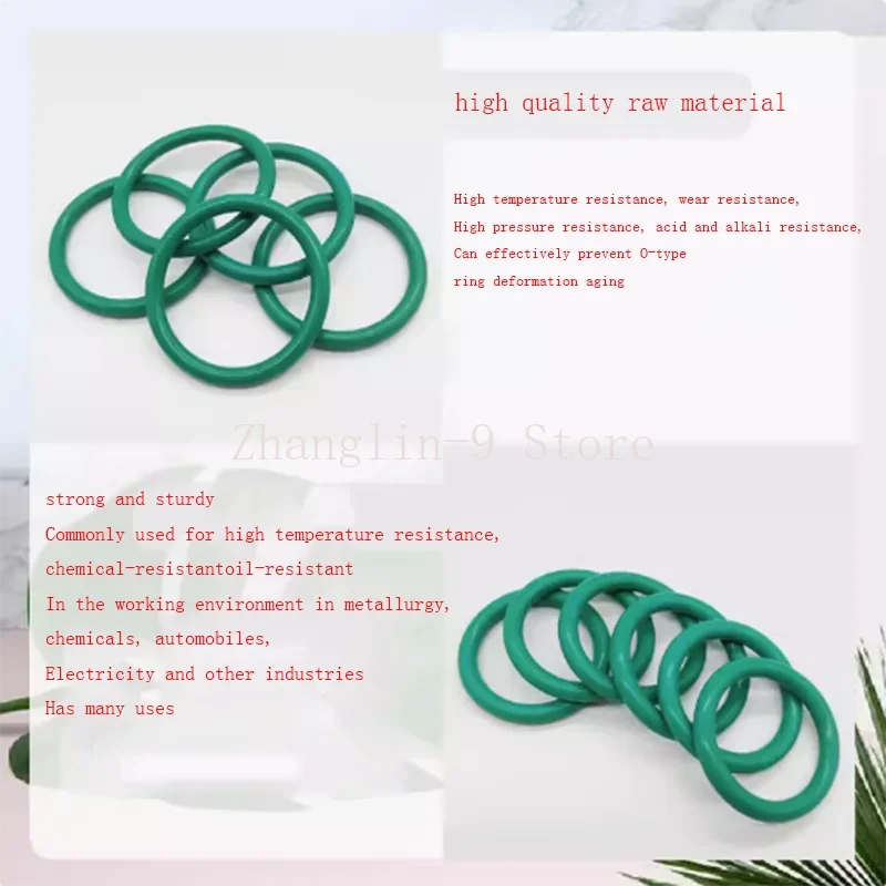 Imagem -04 - O-ring Variedade Kit Caixa Anel de Borracha de Flúor Verde Fkm O-ring Grupo Junta de Lavadora de Borracha de Vedação
