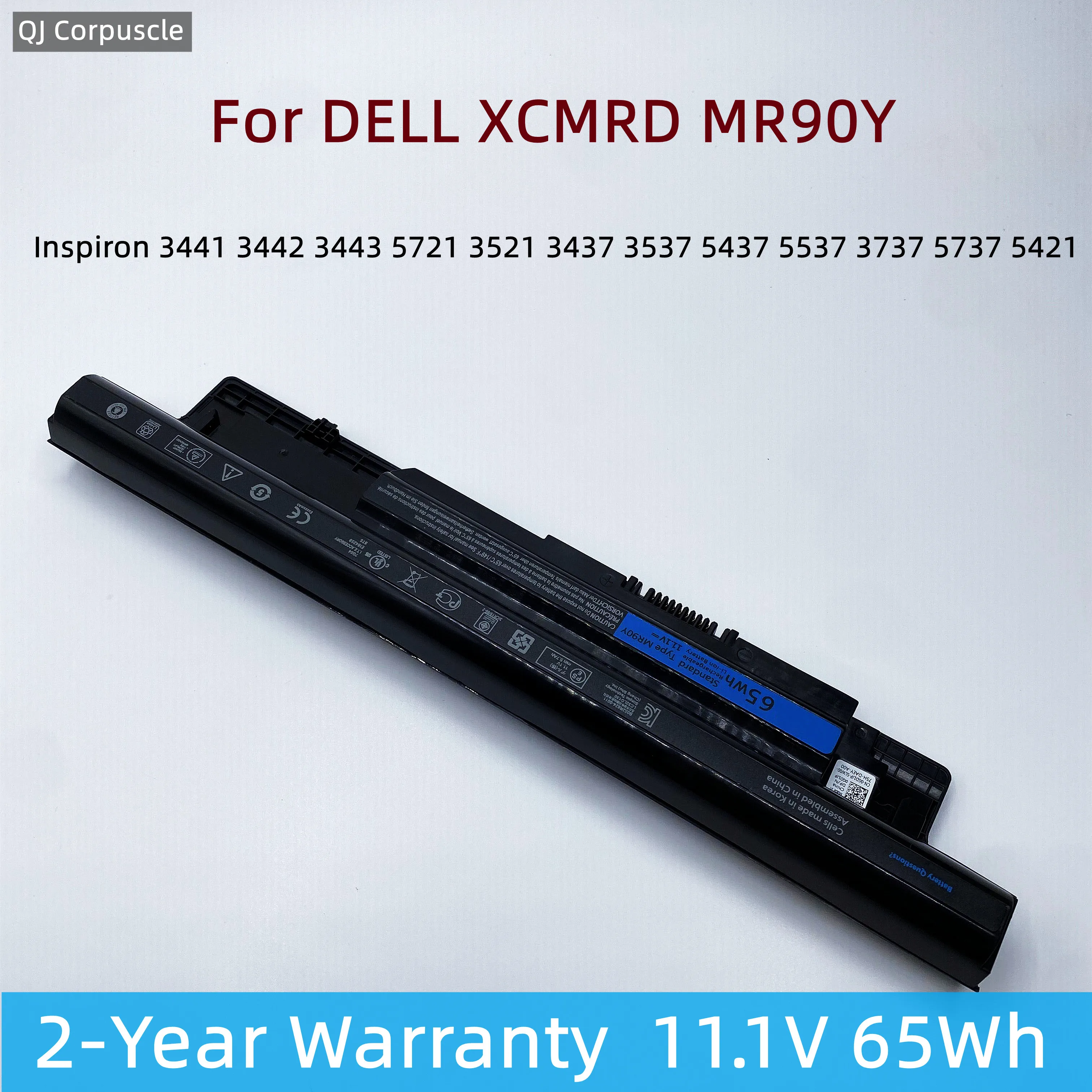 

New XCMRD MR90Y Laptop Battery For DELL Inspiron 3441 3442 3443 5721 3521 3437 3537 5437 5537 3737 5737 5421 V8VNT 6HY59 24DRM