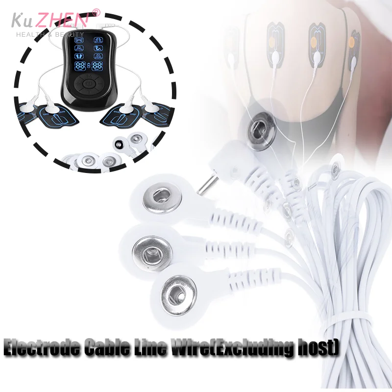 2/4 Way 2.5mm Plug Wires For Tens EMS Massager Electrical Nerve Muscle Stimulator Electrode Cable Line Wire For Electrode Pads
