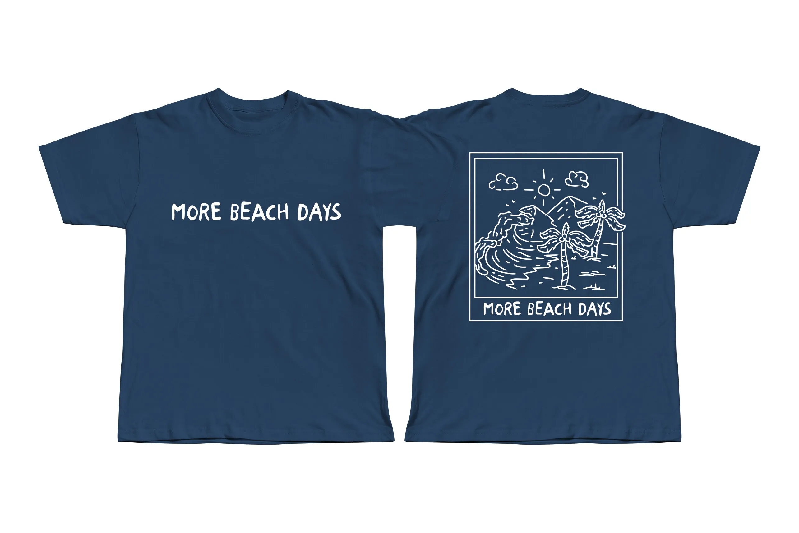 

More Beach Days T Shirt Trendy Summer Minimalist Line Art For Her