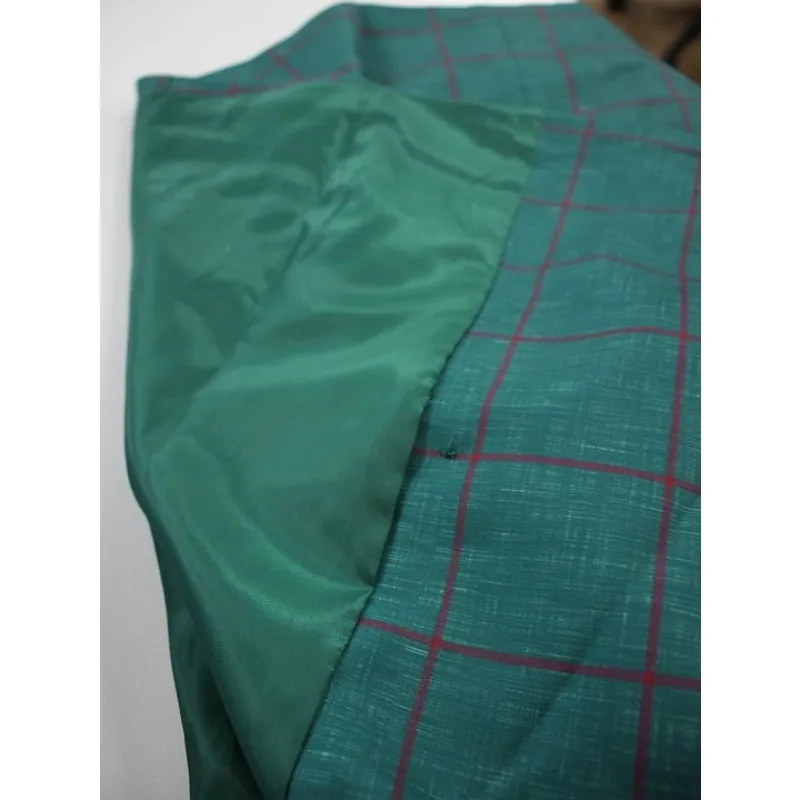 Heren Blazer Slim Fit Revers Kraag Met Dubbele Rij Knopen Borstzak Plaid Veelzijdig Voor Zakelijke En Vrijetijdsevenementen, Oud Geld Stijl