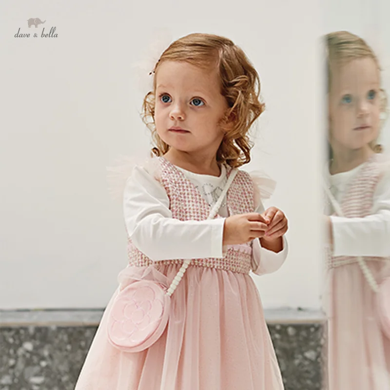 Dave Bella Girl's Dress Children's Autumn Princess Dress Charm Sweet Cute Gentle Fashion Casual Party Outdoor DB3236069