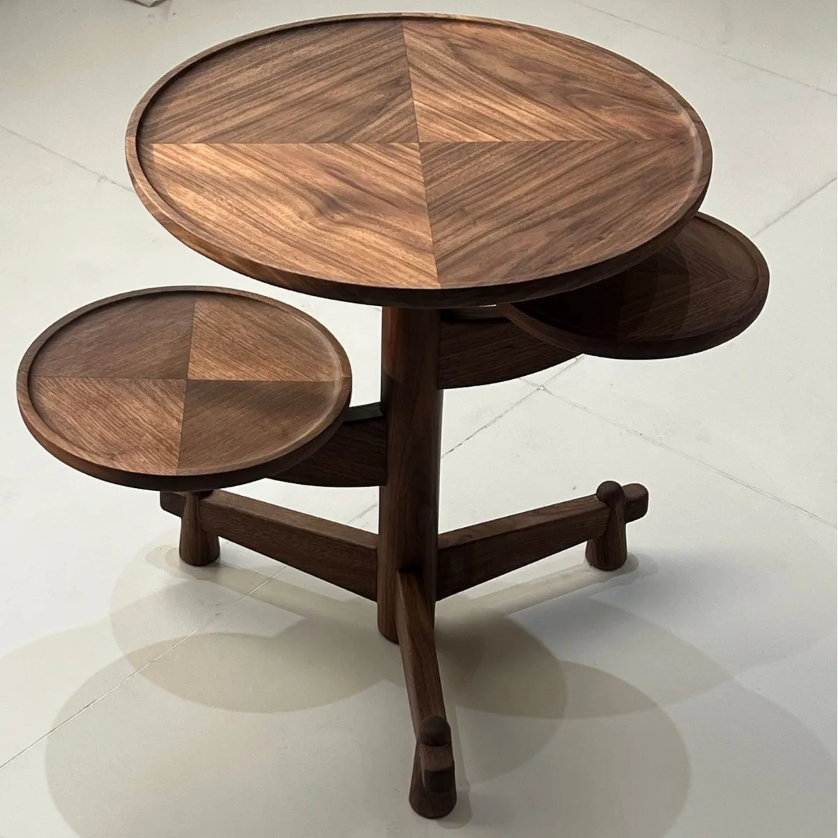 North American black walnut stump modeling furniture natural art solid wood coffee table side table design living room creative