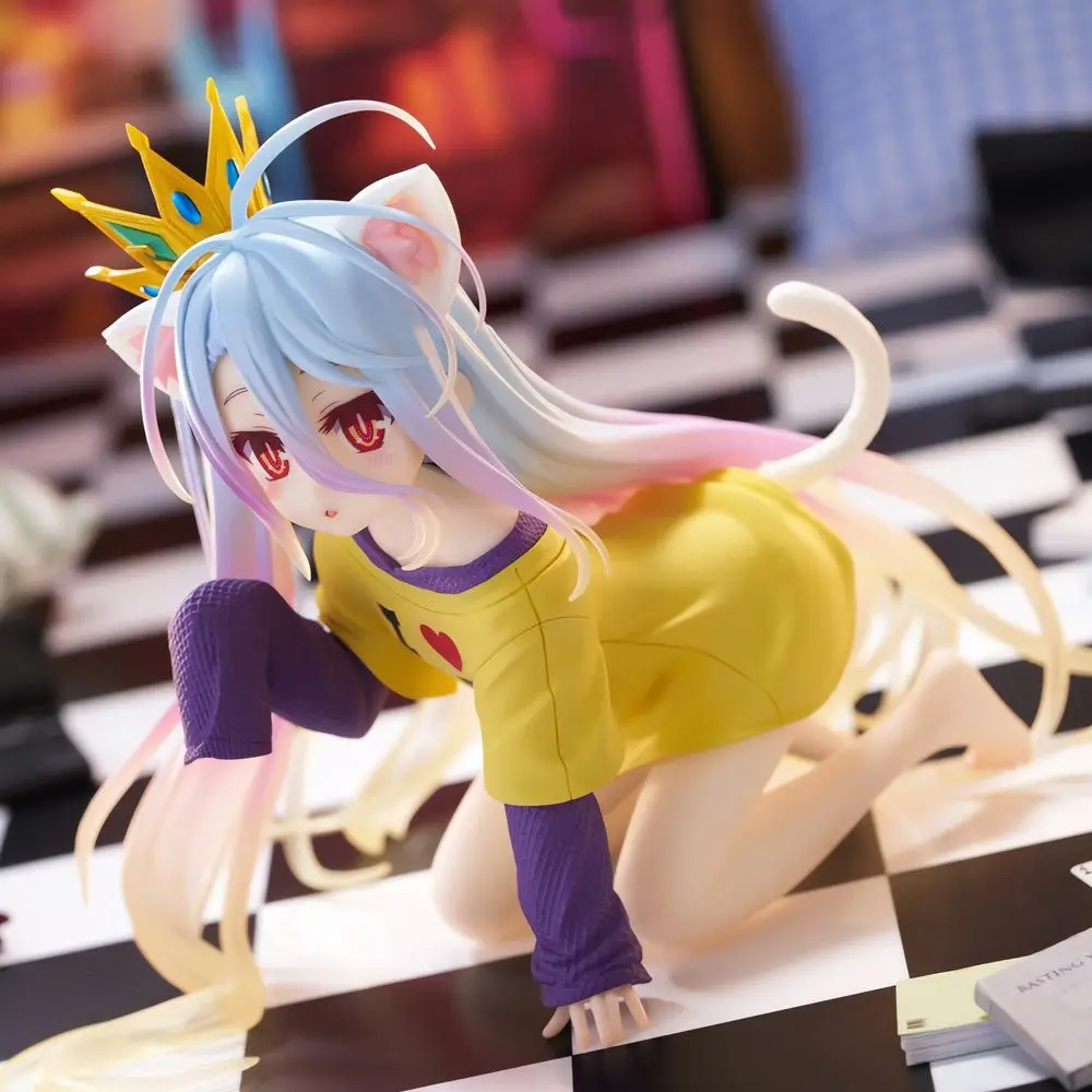 Kitty Shiro Figur Japanischer Anime NO GAME NO LIFE PVC Figur Modell Manga Animation Garage Kits Spielzeug Ornamente ACG Collection
