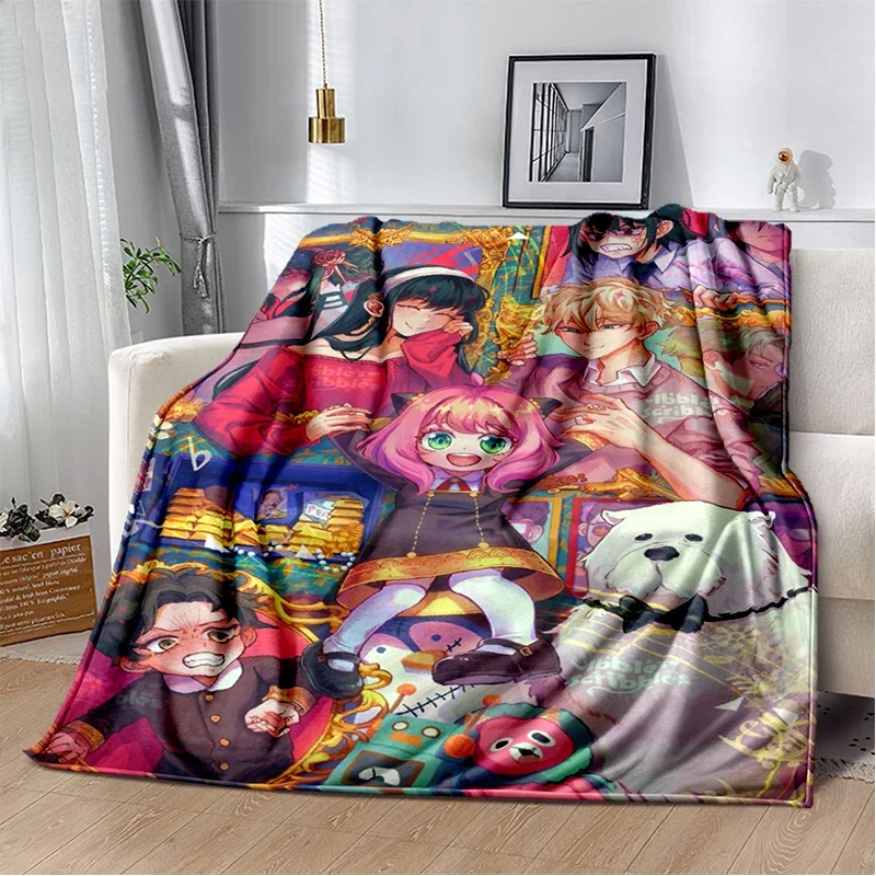 29 نمط جاسوس X الأسرة أنيا يور أنيمي الكرتون لينة الفانيلا البطانيات ، رمي بطانية مريحة للأسرة أريكة غرفة نوم المنزل هدية