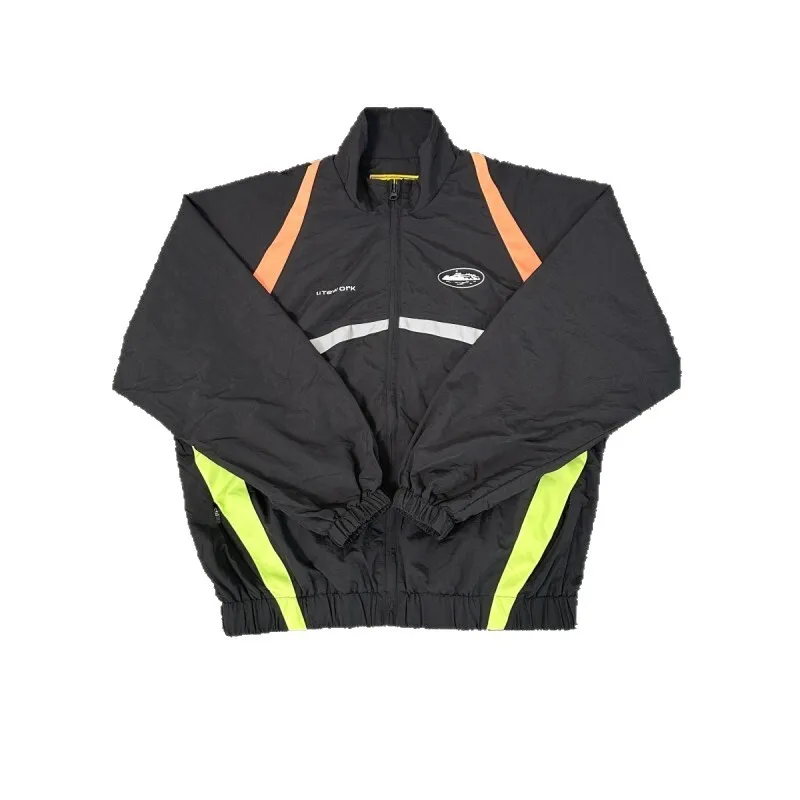 Thin Spor Men's Windbreaker Coat Jaet Stand Collar Spring Faion Urban Cotton Blend Material Zipper Closure Casual Wear