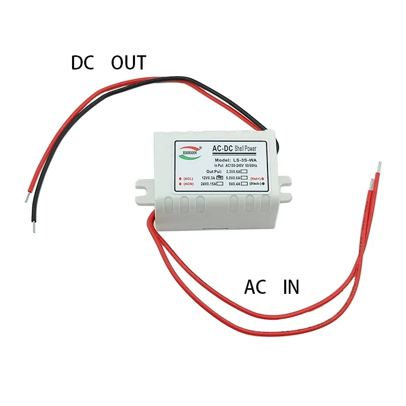 Conversor AC para DC Módulo de fonte de alimentação Step-down AC110V 220V 230V para DC 3V 5V 9V 12V 15V 24V 3W Led Tensão isolada estabilizada