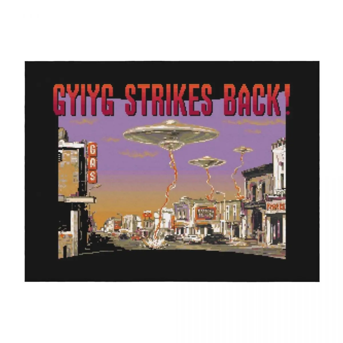 

Gyiyg Strikes Back! Throw Blanket Travel Beach Retros Furrys Blankets