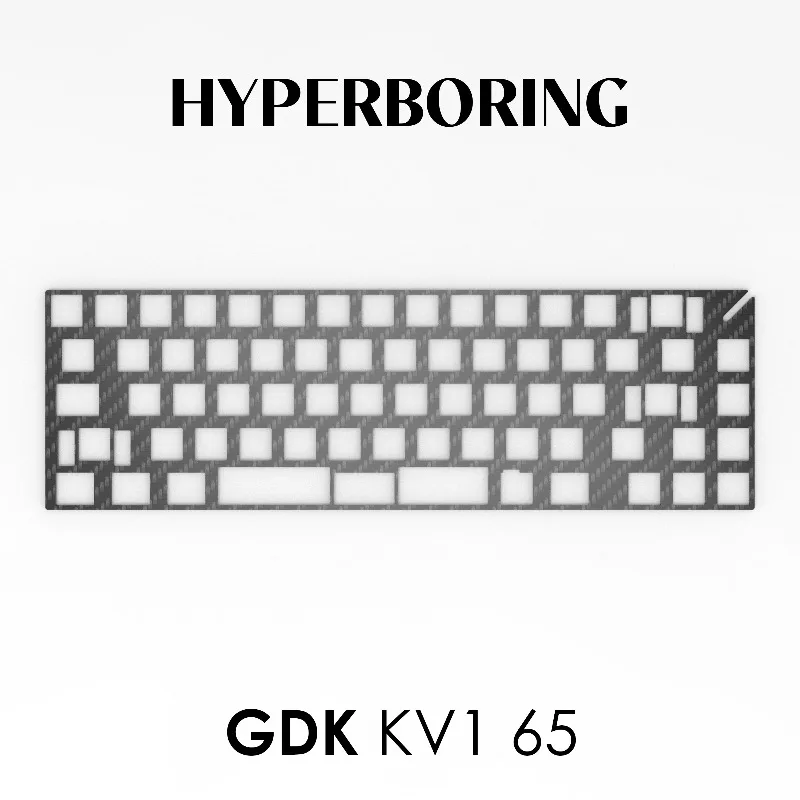 GDK KV1 65 Mechanical Keyboard Positioning Plate PC PP Aluminum Positioning Board Gaming and Office Keyboard Accessories Gift