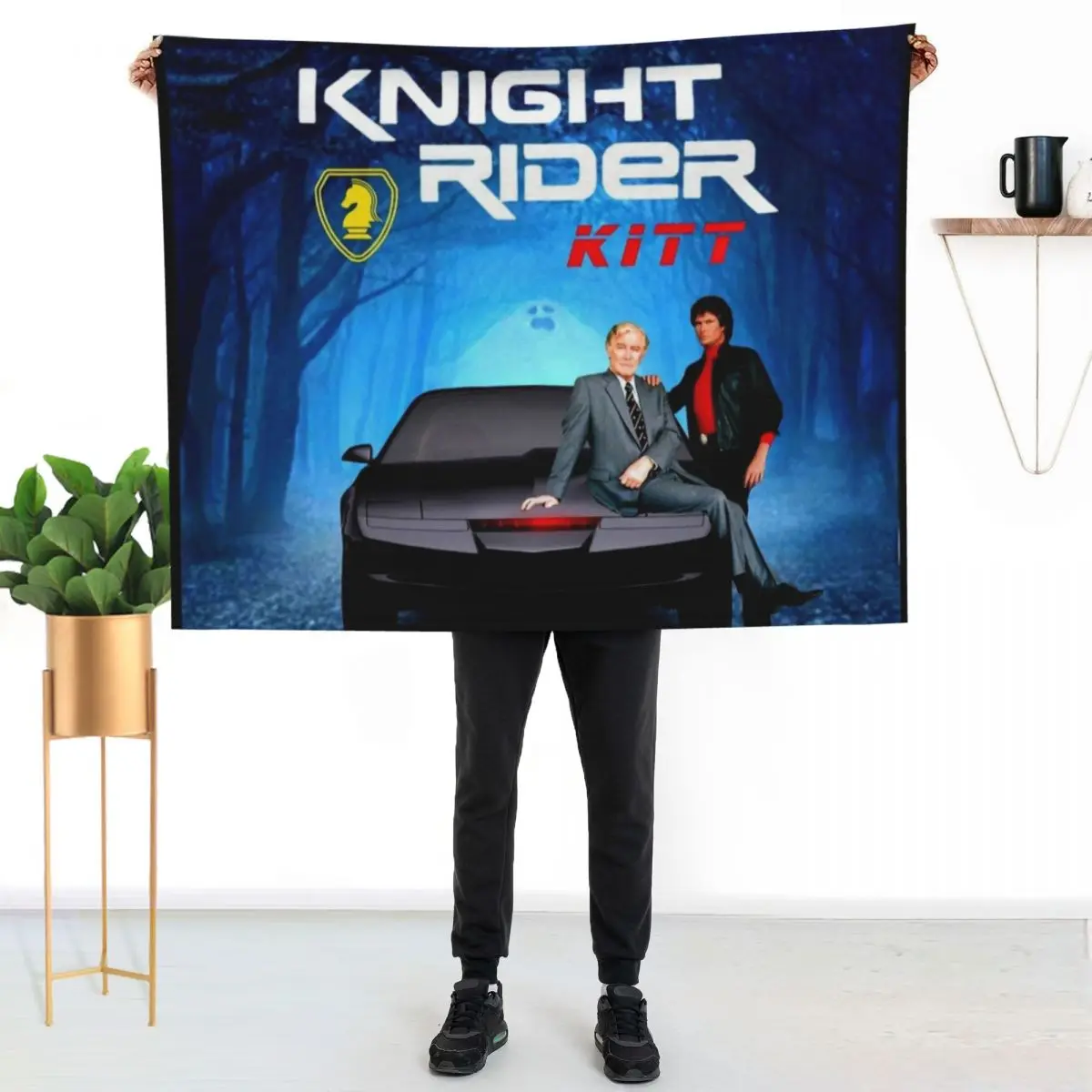 Knightrider, k2000 Throw Blanket Tourist Summer Luxury Throw Bed sofa bed Giant Sofa Blankets