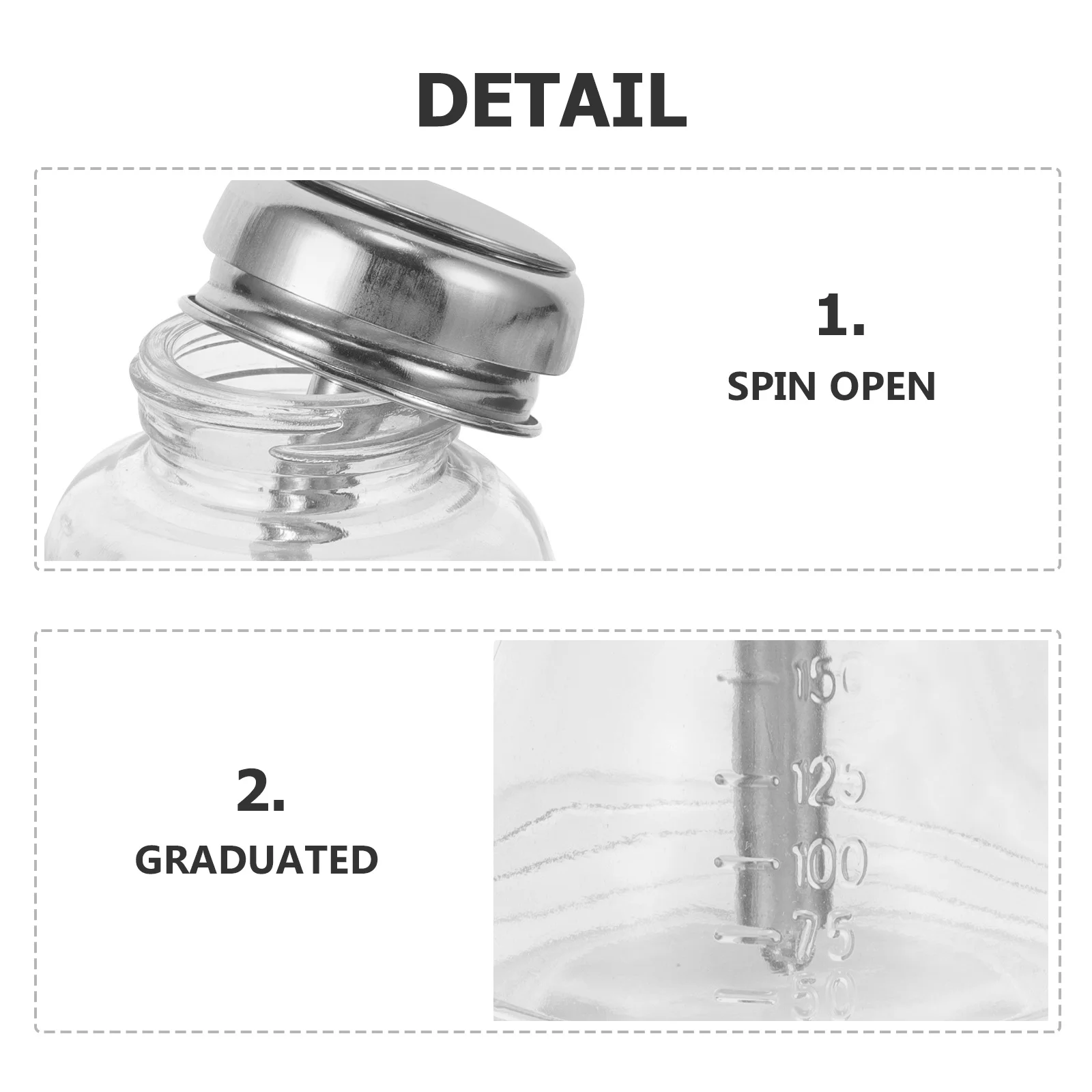 

Compact Portable Press Bottle Leakproof Empty Liquid Storage Container for Makeup Alcohol Cleaning 120Ml Empty Bottles