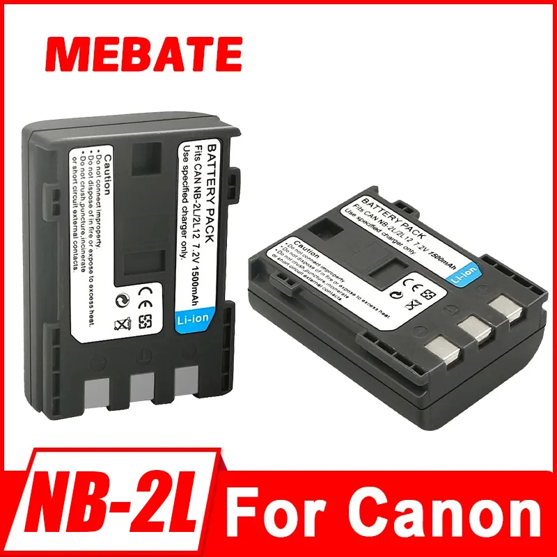 New 1500mah NB-2L NB-2LH NB 2L 2LH Camera Battery for Canon DC310 320 DC410 420 EOS 400D S80 S70 S50 S60 350D G7 G9 Z1 HV20