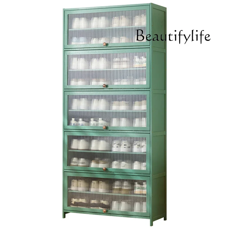 Shoe cabinet household storage large capacity solid wood high-end designer simple and fashionable new