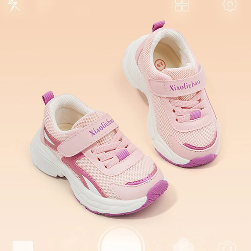 Breathable Mesh Non slip Sports Shoes Spring Autumn Soft Sole Boys Girls Comfortable Sneakers 3 4 5 year old Baby Walking Shoes