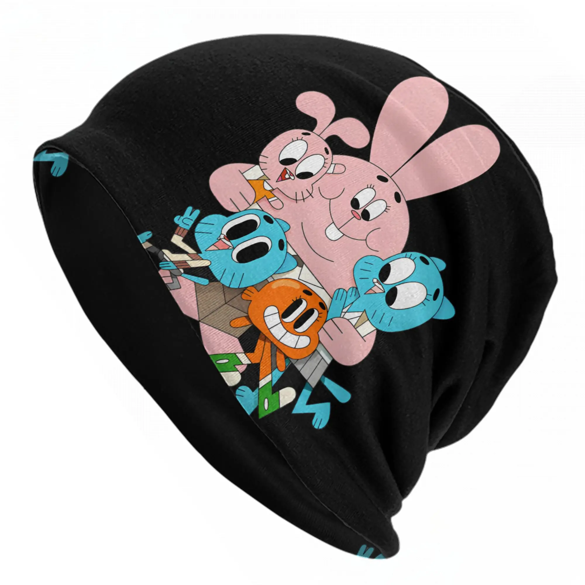 Gumballs Cartoon  Cap Amazings Gumballs Cool Unisex Outdoor Skullies Beanies Hat Spring Warm Dual-use Bonnet Hats
